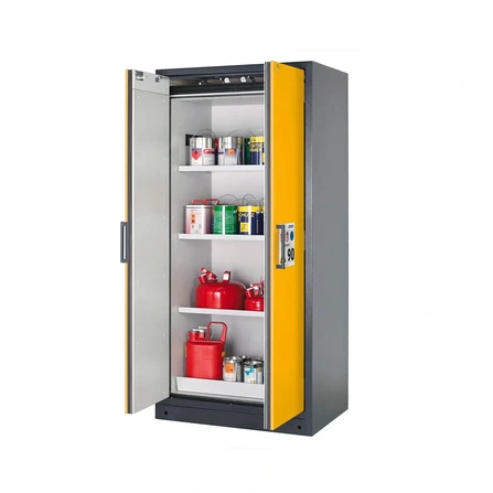 Brandsäkert kemikalieskåp Select W-94-O bredd 900 mm, 4 utdragskar
