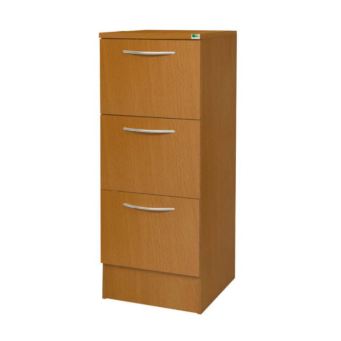 Källsorteringsmöbel Tower 3, med 3 lådor 21 liter - Bok