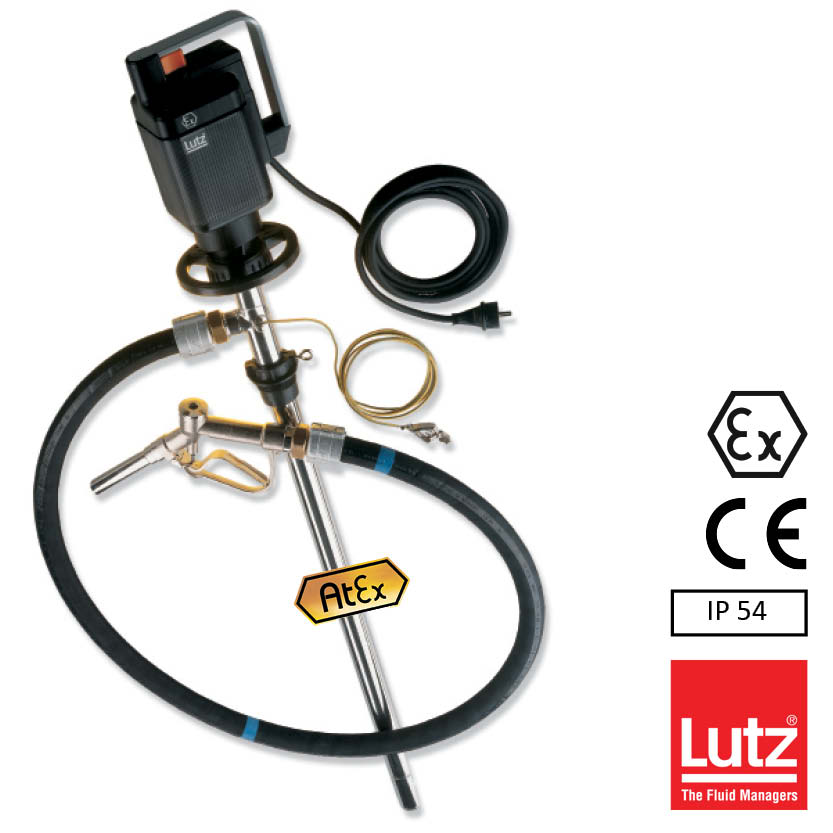 Fatpump pumpset 7, Ex-klassad för lösningsmedel - 1000 mm