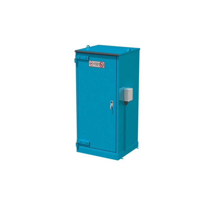 Gasskåp serie 175 EI30, förvaring för 2-8 st gasoltuber P45, isolerat uteskåp - 175XLH, 2 st P45 1230x1090x2480 mm