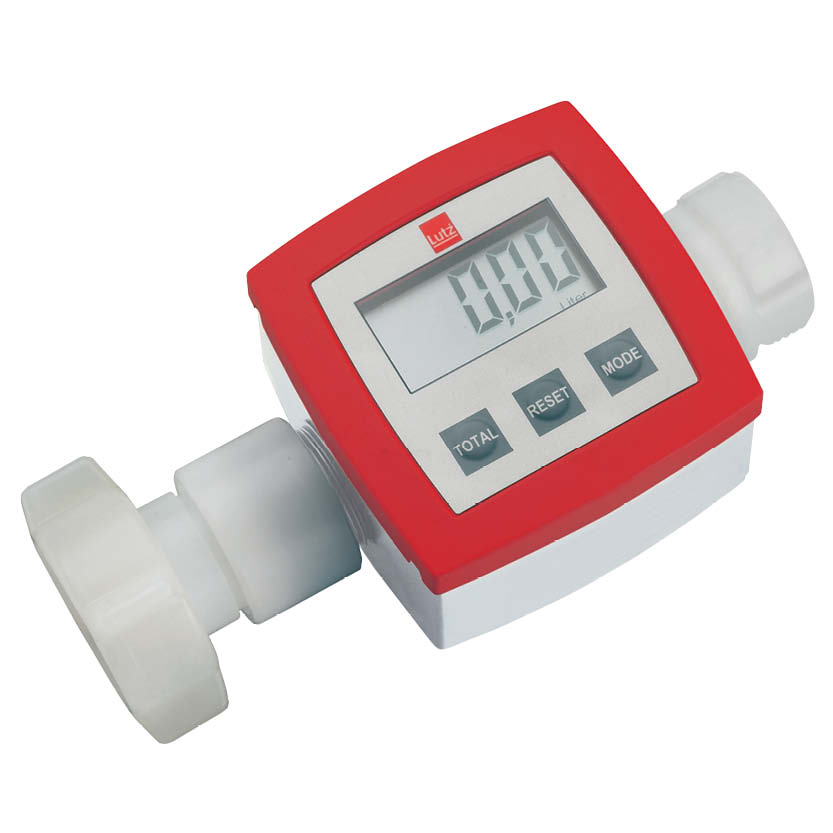 Batteridriven fatpump B2 PVDF med flödesmätare, rörlängd 1000 mm