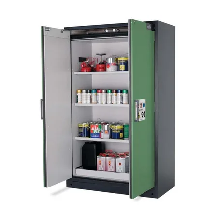 Brandsäkert kemikalieskåp Select W-123-O bredd 1200 mm, 3 hyllplan