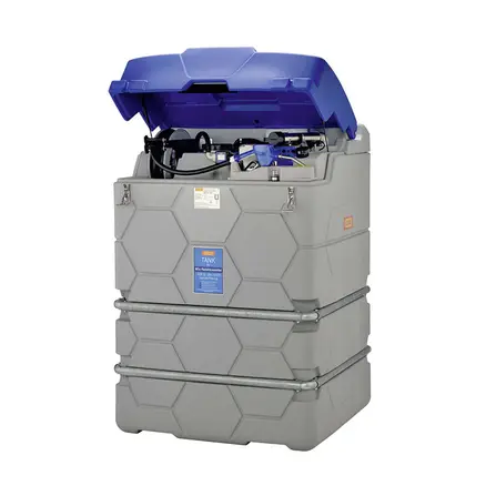 AdBlue tank CUBE 2500 L Premium utomhus, med flödesmätare och lock