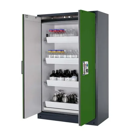 Brandsäkert kemikalieskåp Select W-124-O bredd 1200 mm, 4 utdragskar