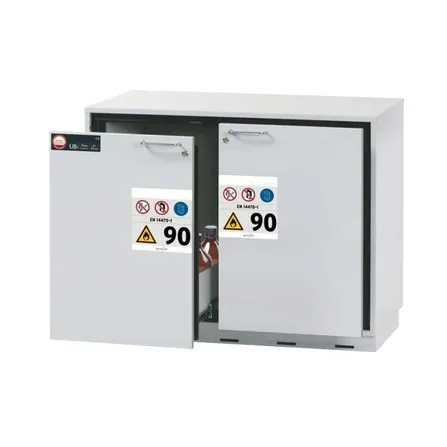 Brandsäkert underskåp GU110 90 min, med två utdragskar, bredd 1100 mm