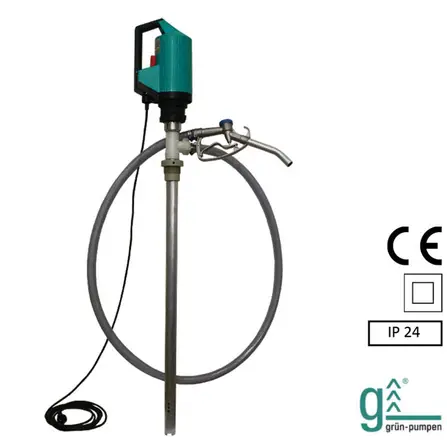 Pumpset PVDF, fatpump med varvtalsreglerad motor