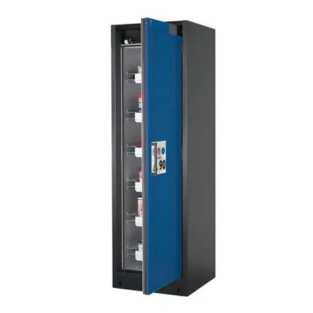Brandsäkert kemikalieskåp Select W-66R bredd 600 mm, 6 utdragskar, högerhängd dörr