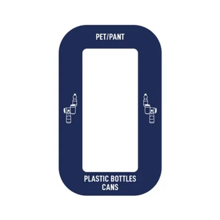 Källsorteringsdekal - PET, Pant - passar möbel Multi