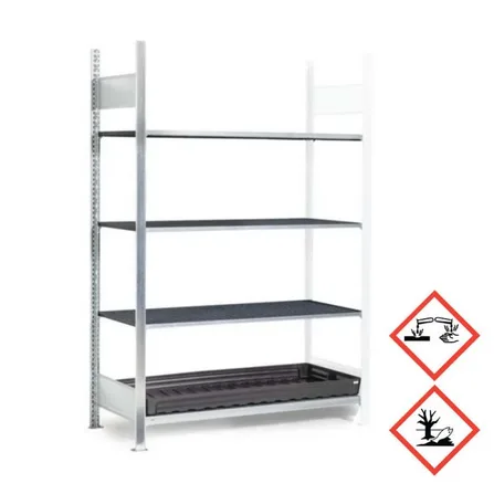 Kemikaliehylla GKG 1360 PRO med 4 lagerplan