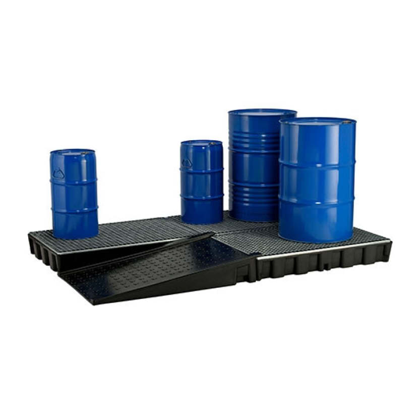 Arbetsgolv 250HD av PE med stålgaller, en sektion med mått 1600x1200x180 mm