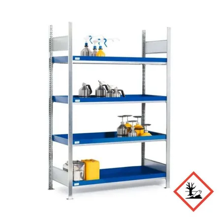 Kemikaliehylla GRW 1360 x 440 med lagerplan