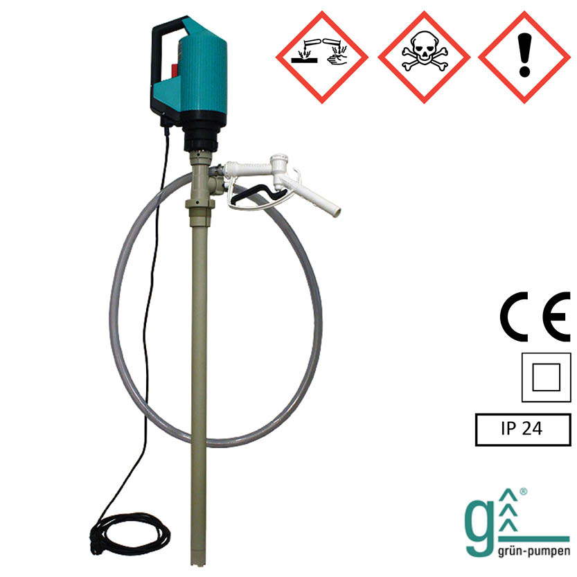 Pumpset AV, fatpump med varvtalsreglerad motor - 1000 mm