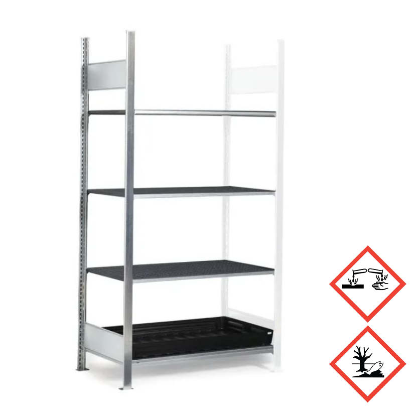 Kemikaliehylla GKG 1060 PRO med 4 lagerplan - Påbyggnadsdel