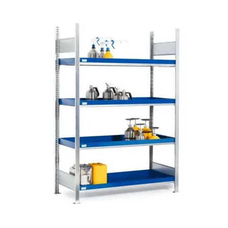 Kemikaliehylla GRW 1360 x 640, med fyra hyllplan
