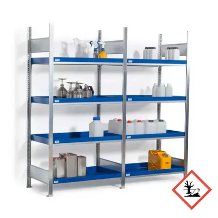 Kemikaliehylla GRW 1060 x 640 med 4 lagerplan