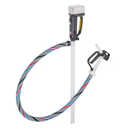 Batteridriven fatpump B2 PVDF, tre rörlängder
