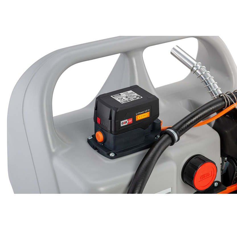 Dieselkärra 100 L mobil med batteridriven pump 18V