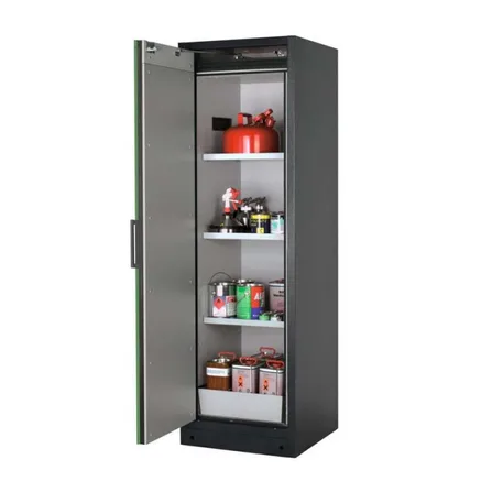 Brandsäkert kemikalieskåp Select W-63L-O bredd 600 mm, 3 hyllplan, vänsterhängd dörr