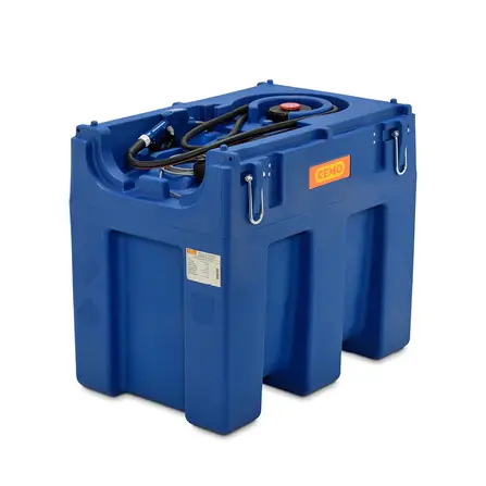 Mobil AdBlue tank 600 liter med pump, behållare med kranöglor