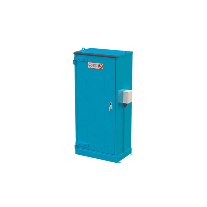 Gasskåp serie 175 EI30, förvaring för 2-8 st gasoltuber P45, isolerat uteskåp - 175XH, 2 st P45 1230x780x2480 mm
