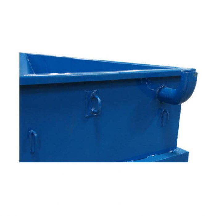 Kapell och ventilation till tippcontainer