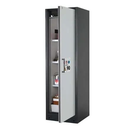Brandsäkert kemikalieskåp Select W-63R-O breddd 600 mm, 3 hyllplan, högerhängd dörr
