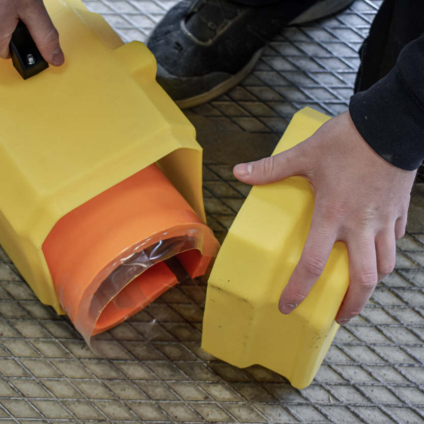 Förvaringsbox av PE till brunnsmattor - 475 mm