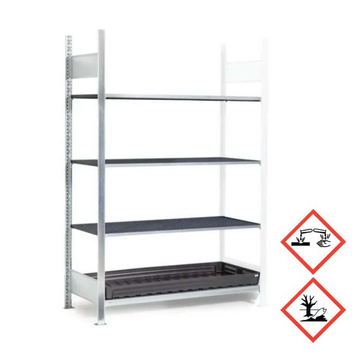 Kemikaliehylla GKG 1360 PRO med 4 lagerplan - Påbyggnadsdel
