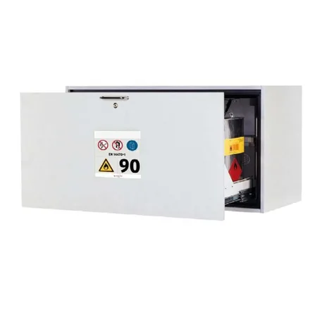 Brandsäkert underskåp GU110 90 min, med ett utdragskar, bredd 1100 mm